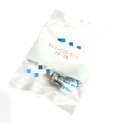 AMPHENOL 031-320-RFX Straight Male BMC Crimp Plug Connector RG58 RG141 New Original Ready Stock Industrial Automation PAC Dedicated