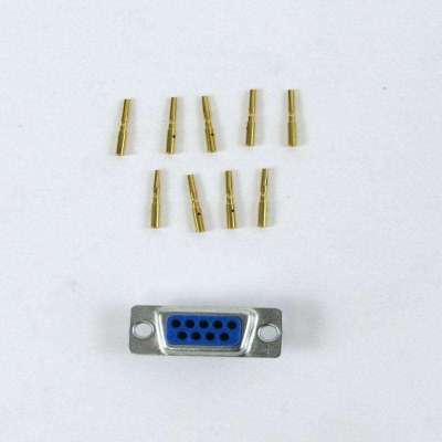 AMPHENOL (50) 17-10090-1 Plug W/ Poke-Home Socket Gold Contacts 9 Position D-Sub New Original Ready Stock Industrial Automation PAC Dedic