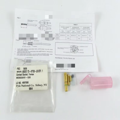 AMPHENOL T3-47T08-LD Twinax Gold Crimp Contact Socket Connector W/ Manual New Original Ready Stock Industrial Automation PAC Dedicated PL
