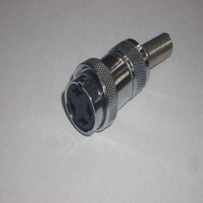 AMPHENOL (WIRE-PRO) 91-MC4F1 4 PIN MICROPHONE CONNECTOR 1/4" MATE W/91-MC4M1 NOS New Original Ready Stock Industrial Automation PAC Dedic