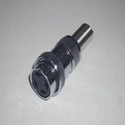 AMPHENOL (WIRE-PRO) 91-MC4F1 4 PIN MICROPHONE CONNECTOR 3/8" MATE W/91-MC4M1 NOS New Original Ready Stock Industrial Automation PAC Dedic
