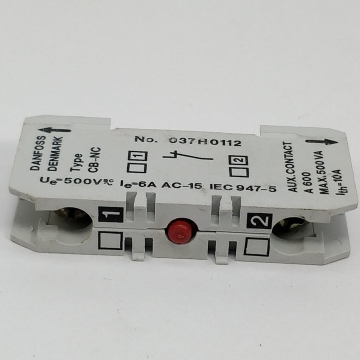 Danfoss 037h0112 Cb-nc Aux. Contact Bloc New Original Ready Stock Industrial Automation Pac Dedicated Plc Controller