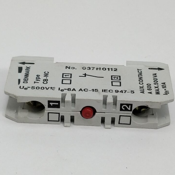 Danfoss 037h0112 Cb-nc Aux. Contact Block New Original Ready Stock Industrial Automation
