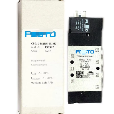 Festo 1 PCS NEW in BOX Solenoid Valve CPE10-M1BH-5L-wbrM7 196927