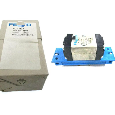 Festo New in Box VL-5-PK-3 4504 Pneumatic Control Valve