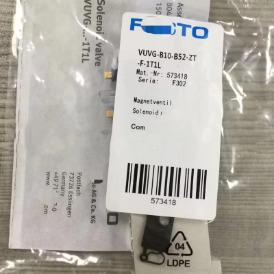 Festo VUVG-B10-B52-ZwbrT-F-1T1L 573418 Solenoid Valve New One Free Shipping