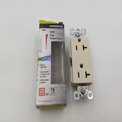 Legrand TR26352LACC8L Commercial Outlet Light Almond 20 a 115 V Tamper Resistant New Original Ready Stock Industrial Automation PAC Dedi
