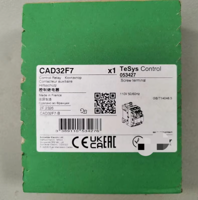 Schneider 053427 TeSys Control CAD32F7 NEW ORIGINAL PACKAGING