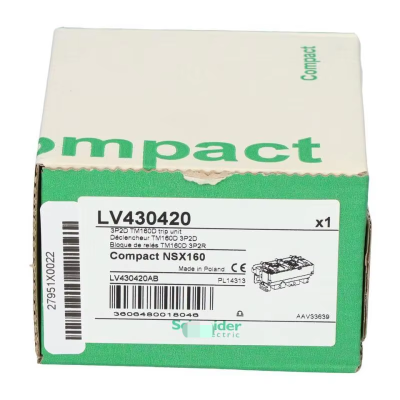 Schneider Electric LV430420 TM160D Trip Unit New NFP Sealed