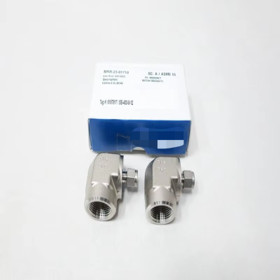 SwageloK Box of 2 SS-400-8-12 Stainless Pipe Elbow 1/4in Tube X 3/4in Npt