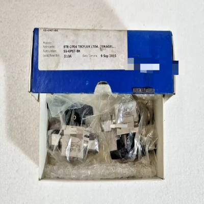 SwageloK BOX of 2 SS-6P6T-BK QUARTER TURN INSTRUMENT PLUG VALVE 3 8 OD