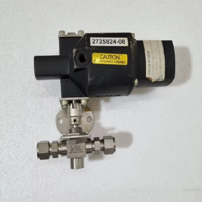 SwageloK SS-83XKS8 3 WAY VALVE, WITH PNEUMATIC SPRING RETURN ACTUATOR MS-153-SR