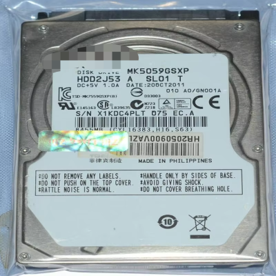 Toshiba 500GB MK5059GSXP 5400RPM SATA 2.5" Laptop HDD Hard Disk Drive 9.5mm New Original Ready Stock Industrial Automation PAC Dedicated