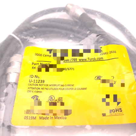 Turck 4.4t-3-rs Double Ended Cordset Female Male 1/2"-20 125v 2a New Original Ready Stock Industrial Automation Pac Dedicated