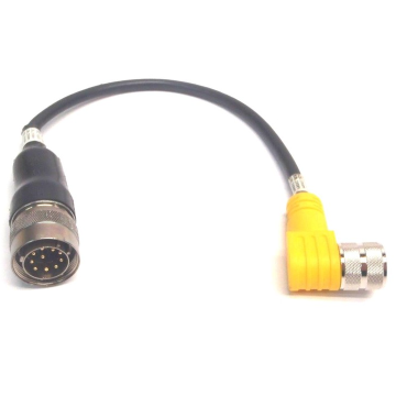 Turck Angled M16 Plug to Hellermann 12 Pin Cordset 9" Cable New Original Ready Stock Industrial Automation Pac Dedicated Plc P
