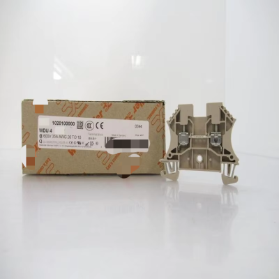 Weidmuller 1020100000 Wdu4 Terminal Block, 1 Pole, 4 Mm, 600v, Awg 26 New Original Ready Stock Industrial Automation Pac Dedicated Plc Pro
