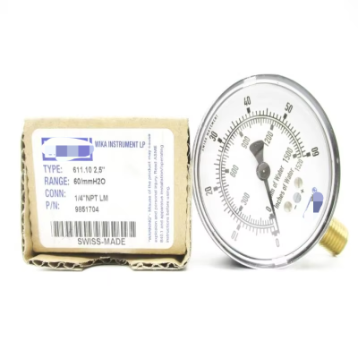 WIKA 9851704 60/MMH2O 1/4 New Original Ready Warehouse Industrial Automation PLC Programming Controller